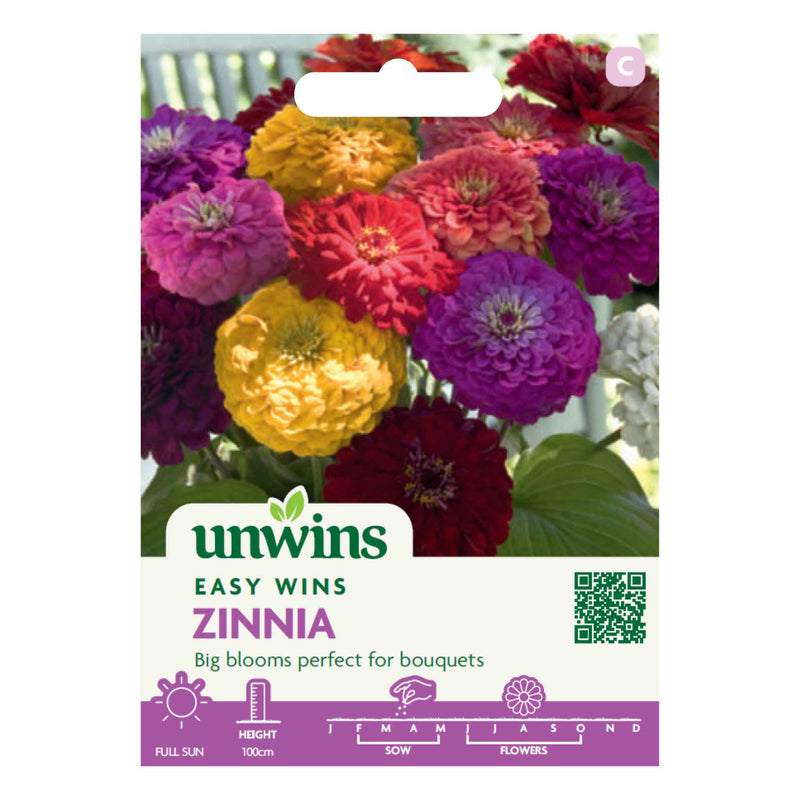 Zinnia Seeds - Unwins Easy Wins