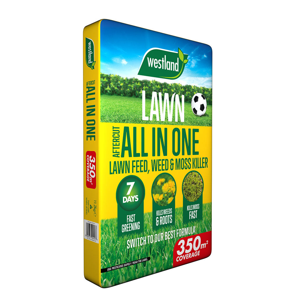 All In One Lawn Feed, Weed & Moss Killer 350sqm