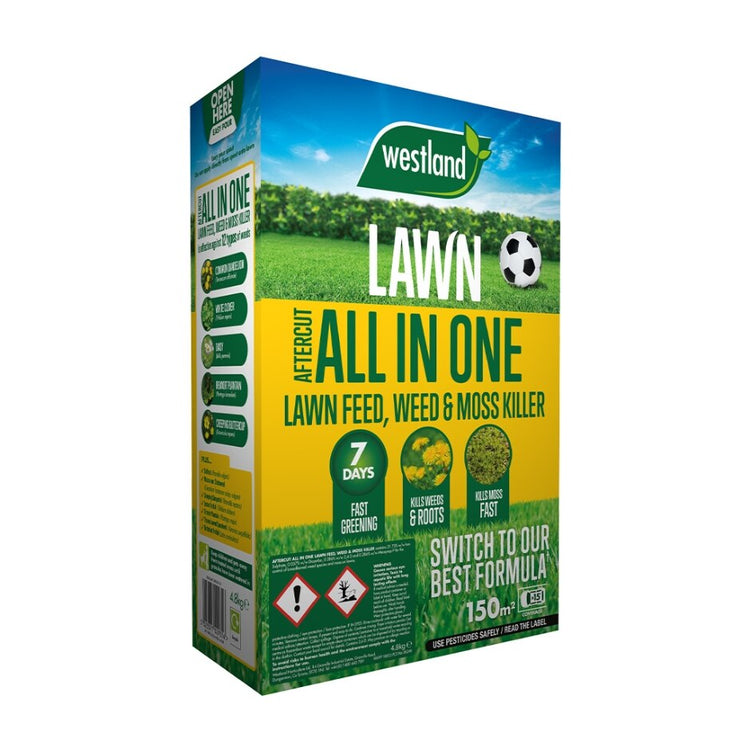 Westland Aftercut All In One Lawn Feed, Weed and Moss Killer