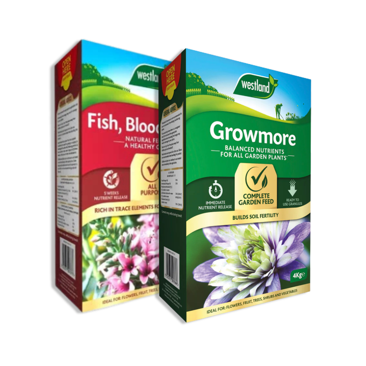 Westland Growmore 4kg + Fish Blood & Bone 4kg - Duo Pack