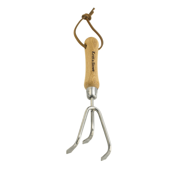 Kent & Stowe Stainless Steel 3 Prong Hand Cultivator