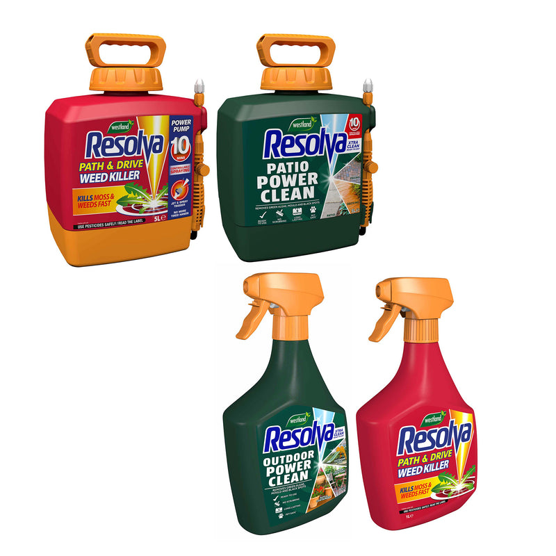 Resolva Xtra Clean and Path & Drive Weedkiller Bundle