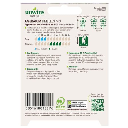 Ageratum Seeds 'Timeless Mix'