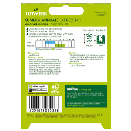 Summer Annuals Seeds 'Express Mix'
