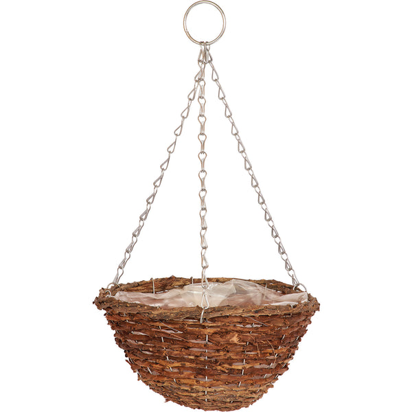 Rustic Hanging Basket 30cm - 4 Pack