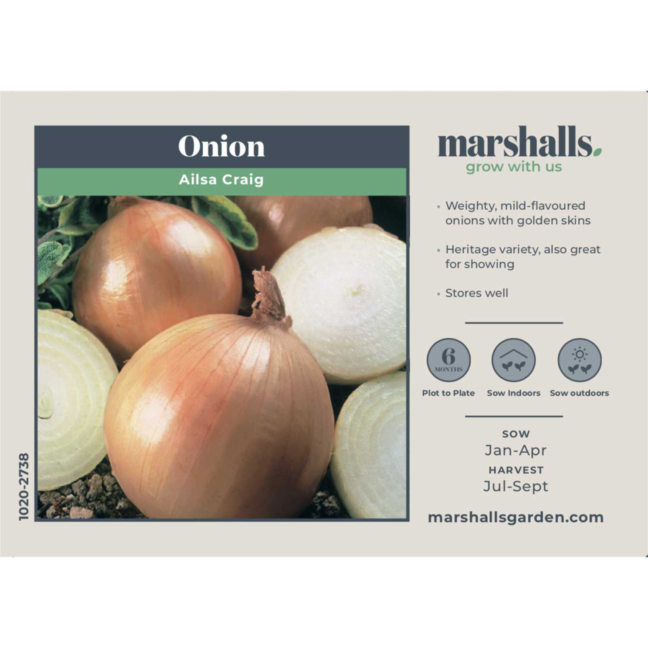 Buy Ailsa Craig Onion Seeds online Marshalls Marshalls Garden