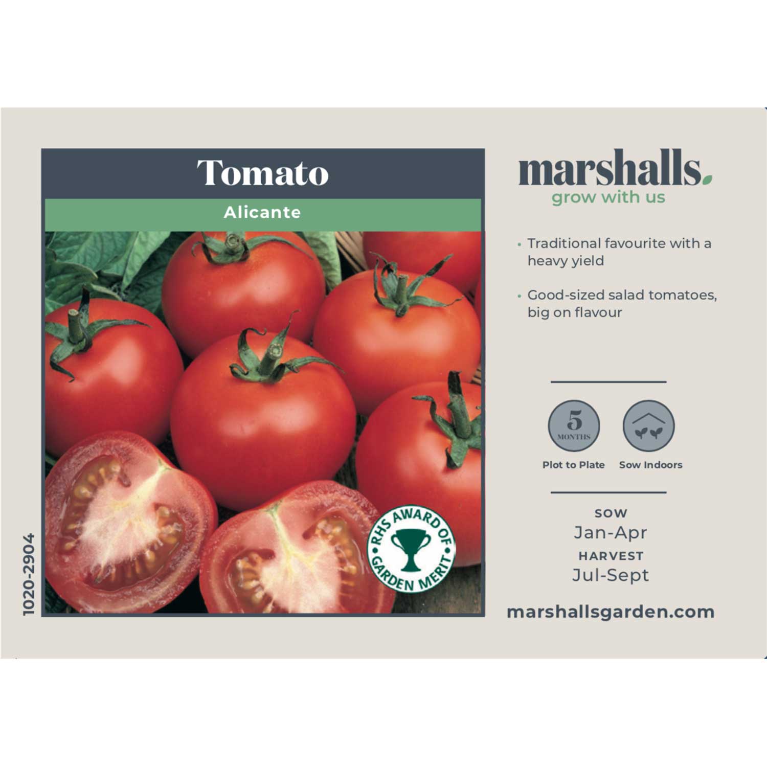 Cordon Tomato Seeds 'Alicante' Buy Cordon Tomato Seeds Online