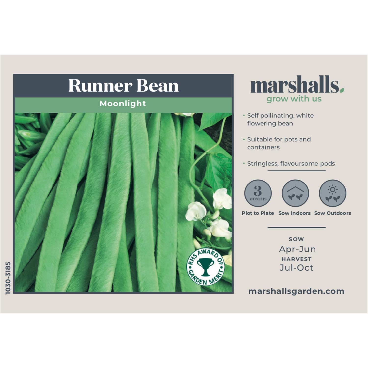 Runner Bean Seeds 'Moonlight' | Buy Runner Bean Seeds Online | Runner ...