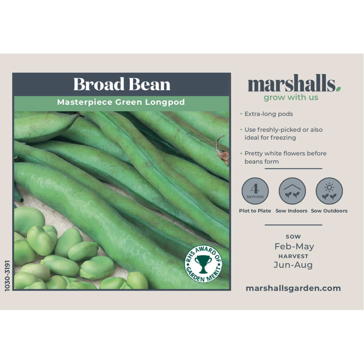 Broad Bean Seeds 'Masterpiece Green Longpod' | Buy Broad Bean Seeds ...