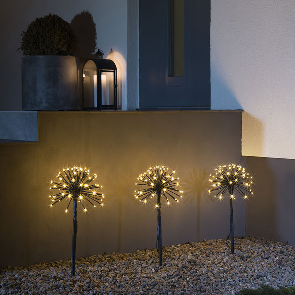 Dandelion Garden Stakes Lights Set of 3