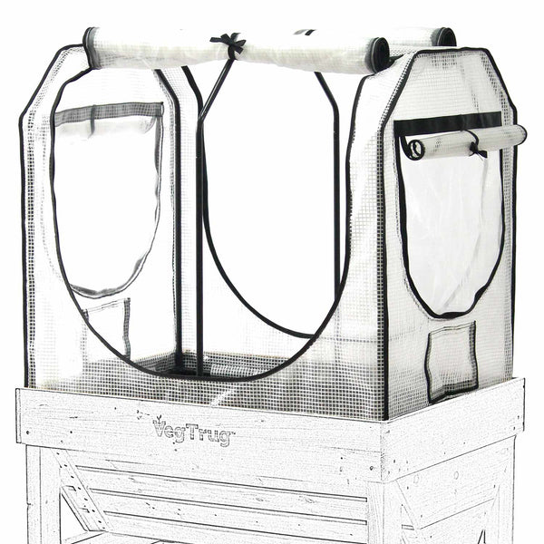 VegTrug Small Greenhouse Frame & PE Micro-Mesh Cover Set