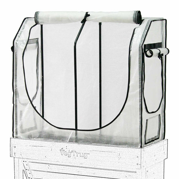 VegTrug Small WallHugger Greenhouse Frame & Multi Cover Set