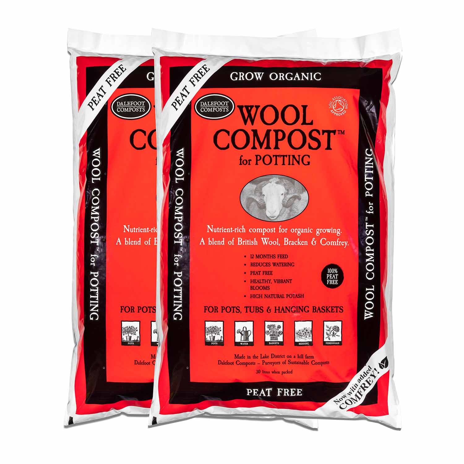 Dalefoot Wool Compost For Potting 30L Twin Pack Buy Potting Compost