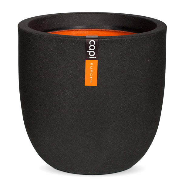 Urban Smooth Black Egg Planter