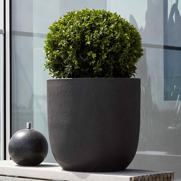 Terrazzo Black Egg Planter - Small