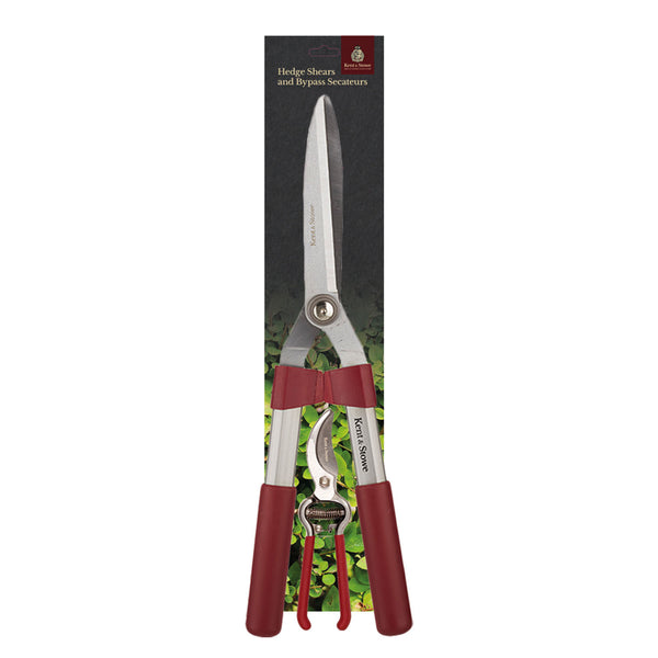 Kent & Stowe Hedge Shears & Secateurs Twin Pack