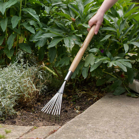 Kent & Stowe Stainless Steel Border Hand Shrub Rake