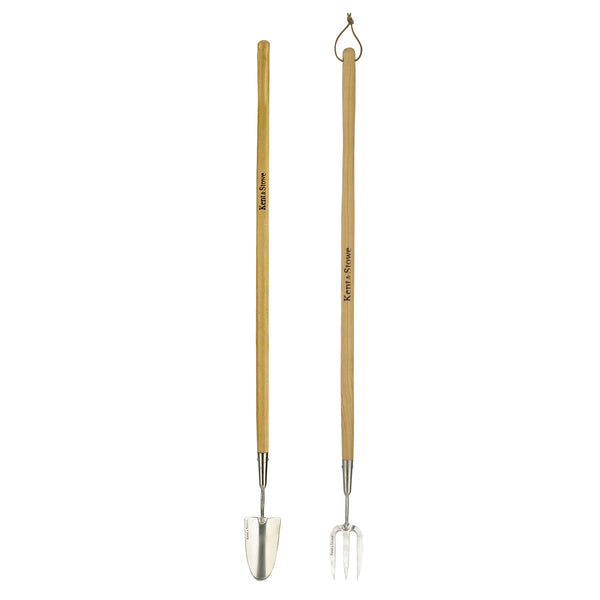 Kent & Stowe Stainless Steel Long Handled Fork & Trowel Set