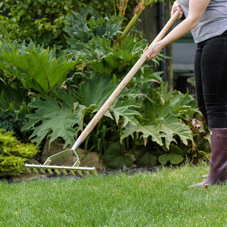 Scarifier Hand Rake Kent & Stowe Stainless Steel Scarifying Rake | Marshalls Garden