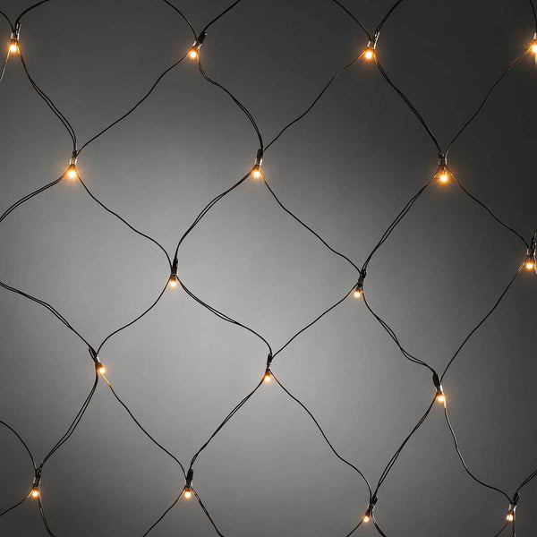 80 LEDs Amber Net Lights