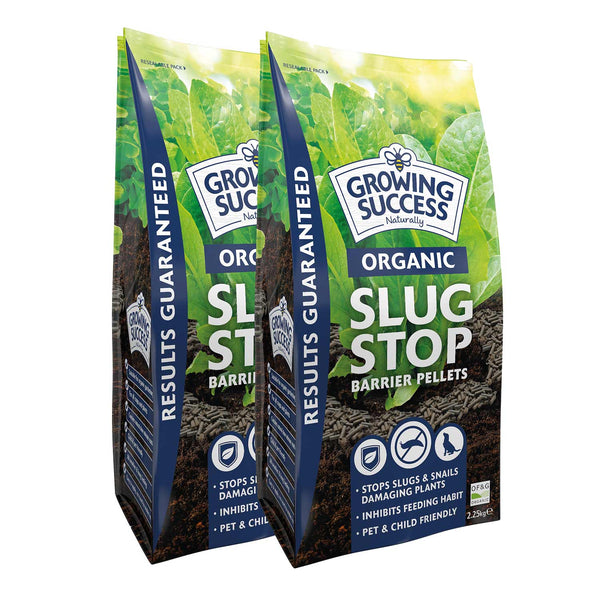 Growing Success Organic Slug Barrier Pellets Twin Pack 4.5kg