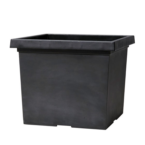 Tuscany Black Square Planter 30L