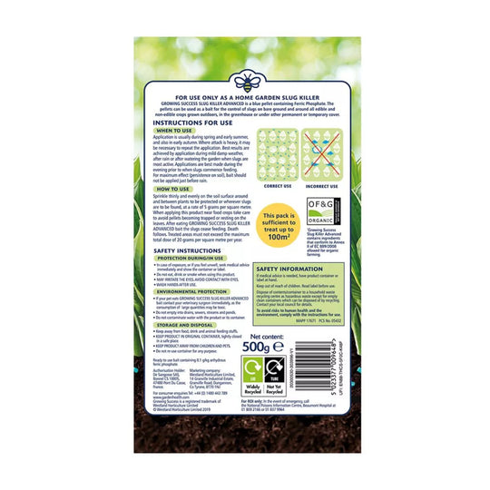 Buy Growing Success Slug Killer Advanced Organic | Marshalls Garden