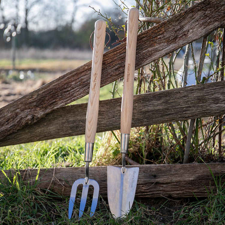 Kent & Stowe Stainless Steel Border Midi Handled Trowel and Fork Set
