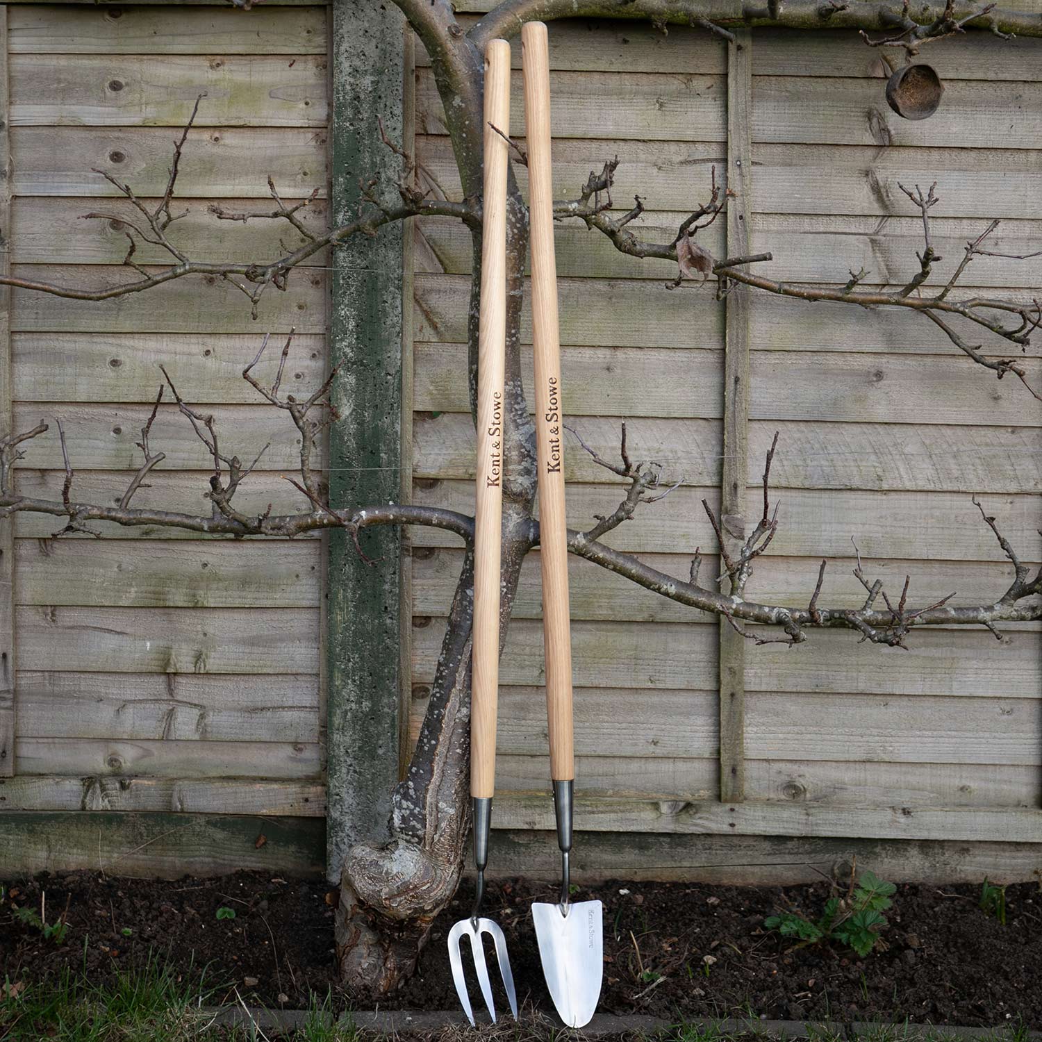 & Long Handled Fork & Trowel Set