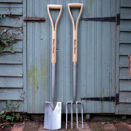 Kent & Stowe Stainless Steel Border Spade & Fork Set