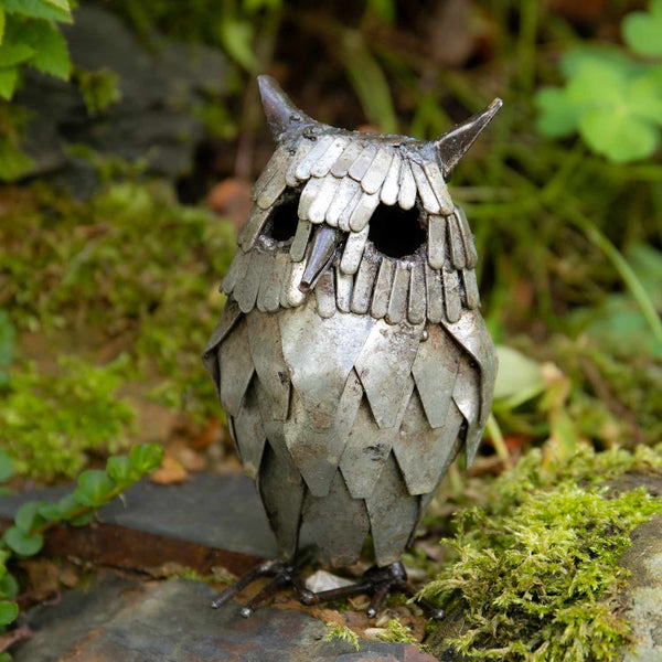 Owl Metal Sculpture - Mini 13cm