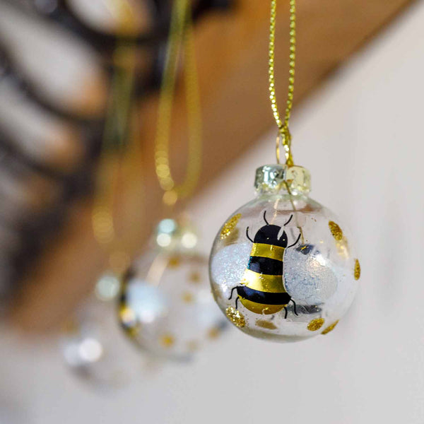 Bee Merry Baubles - Set of 12