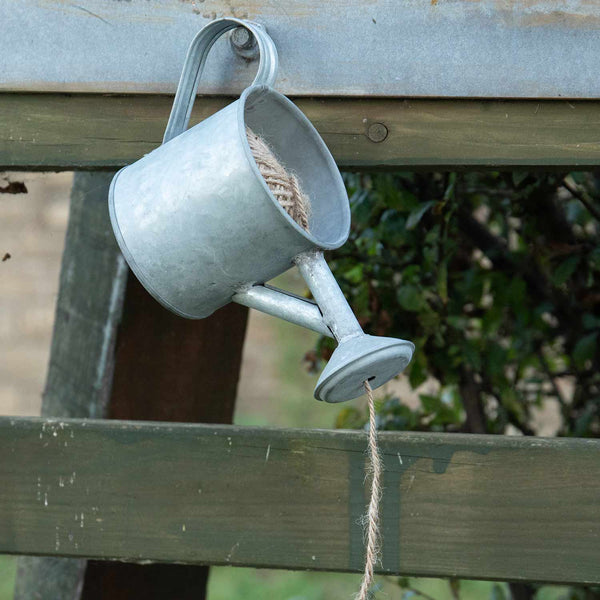 Zinc Watering Can with Twine Gift Set