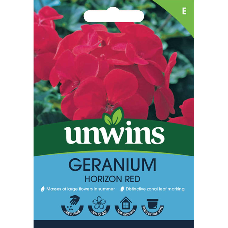 red geranium seeds Geranium Seeds 'Horizon Red'