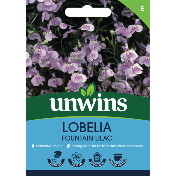 Lobelia Seeds 'Fountain Lilac'