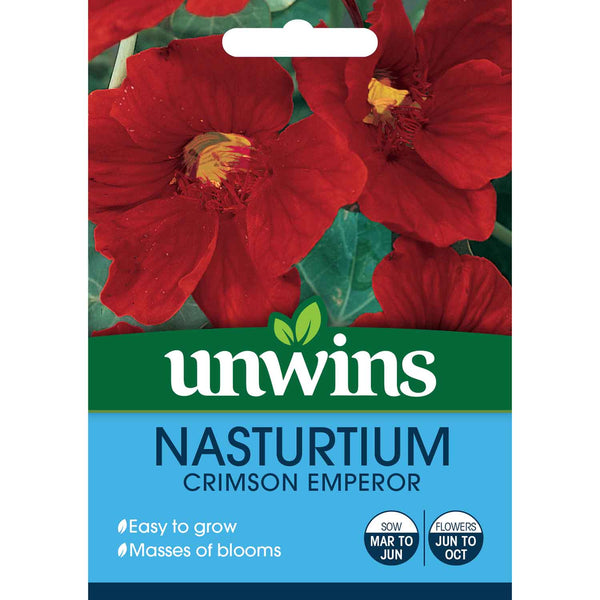 Nasturtium Seeds 'Crimson Emperor'