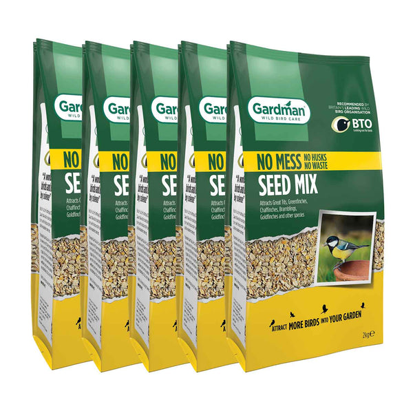 Gardman No Mess Seed Mix - 5 x 2kg