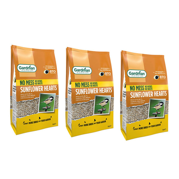 Gardman Sunflower Hearts 4kg x 3