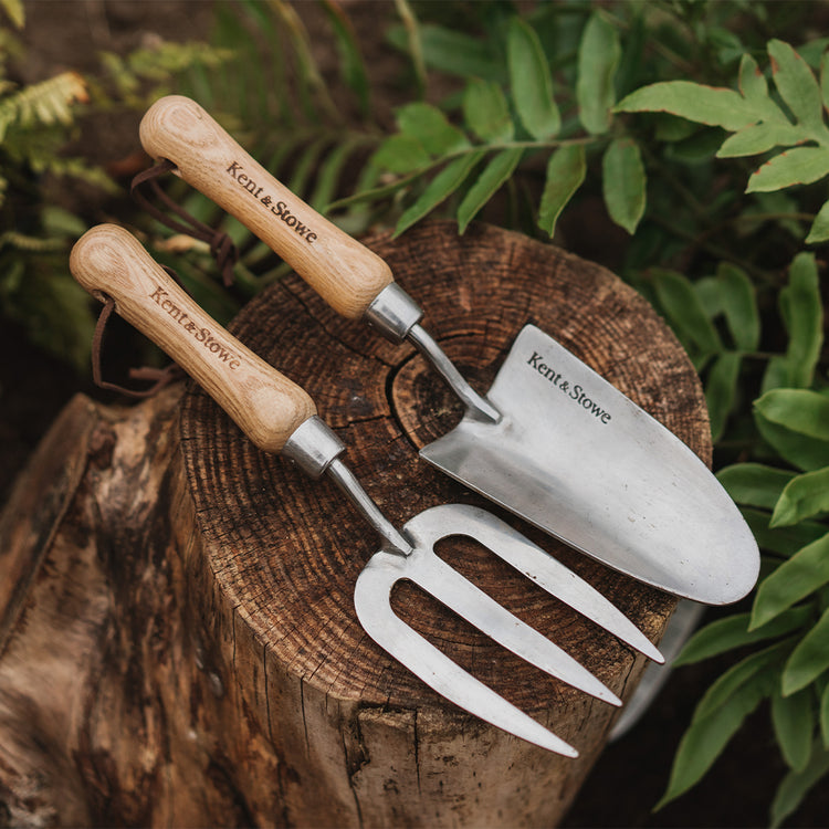 Kent & Stowe Stainless Steel Hand Trowel and Fork Set