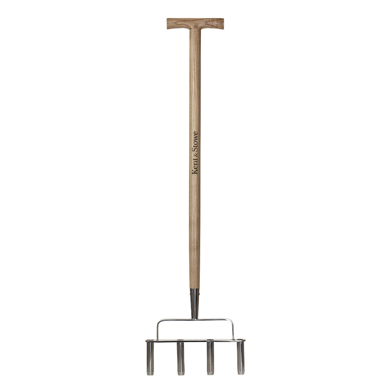 Kent & Stowe Stainless Steel 4 Prong Lawn Aerator