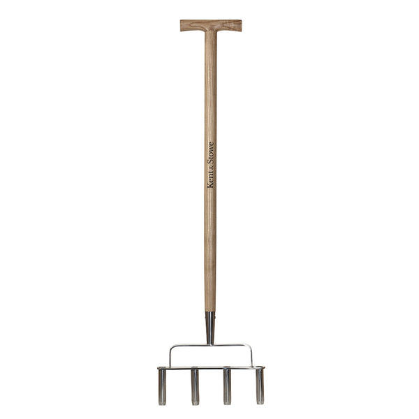 Kent & Stowe Stainless Steel 4 Prong Lawn Aerator