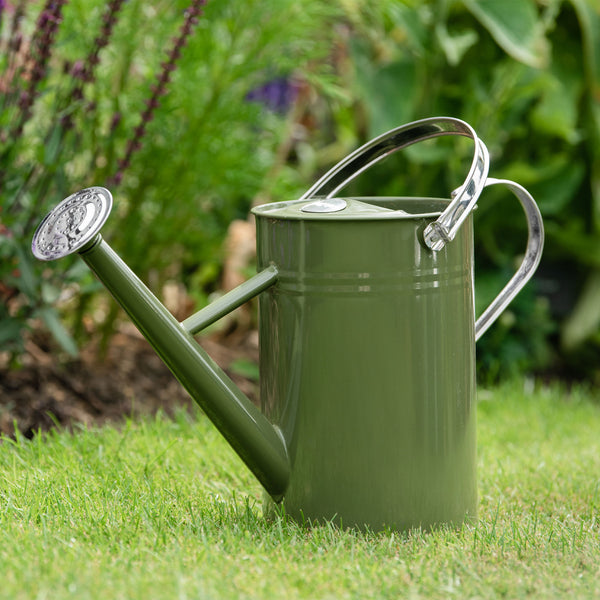 Kent & Stowe Tweed Green Metal Watering Can - 4.5 Ltr