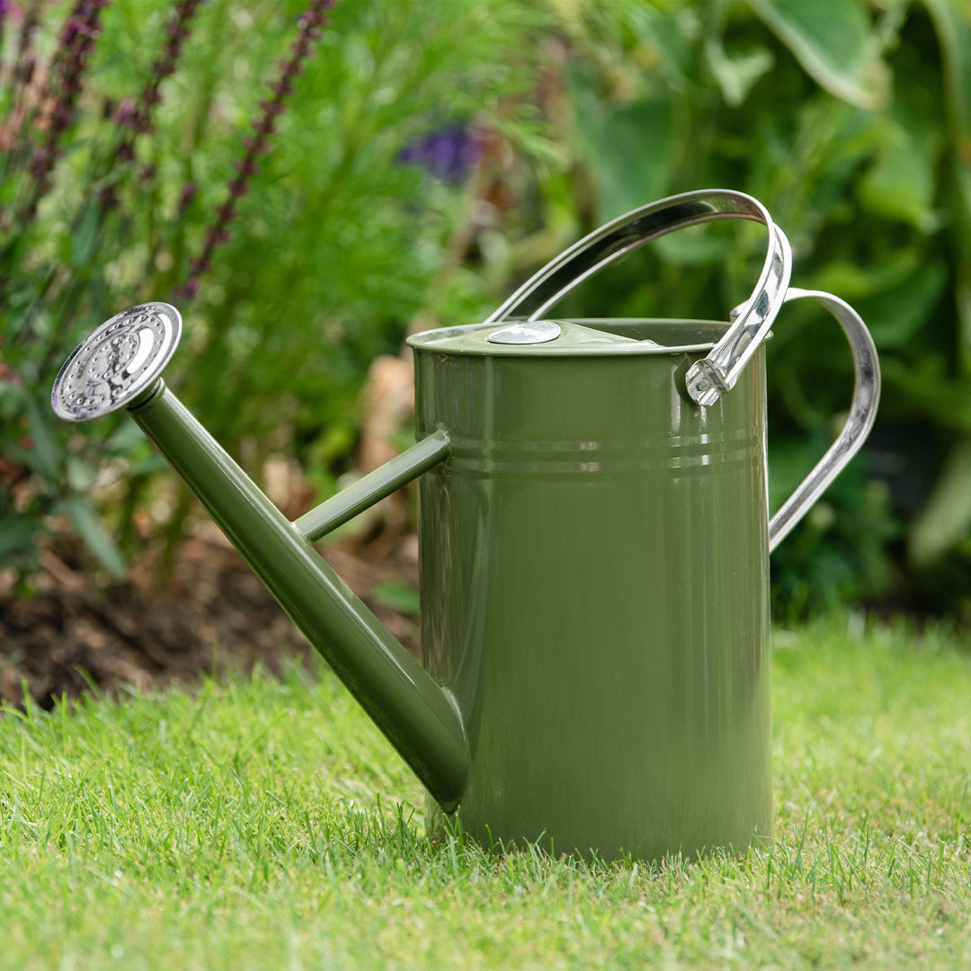 Kent & Stowe Tweed Green Metal Watering Can 4.5 Ltr Buy Watering Can Online Marshalls Garden